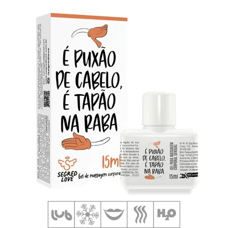 Lubrificante Beijável Com Tatoo Provisória É Puxão de Cabelo... 15ml (17663) - Abacaxi