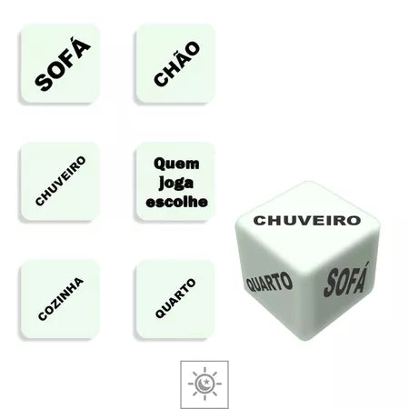 DADO DUPLO BRILHA NO ESCURO (DC-ST268) - JOGO DO PRAZER HOT